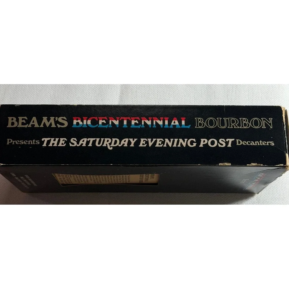 Beam 1976 Bicentennial Decanter Norman Rockwell Saturday Evening Post Pioneer